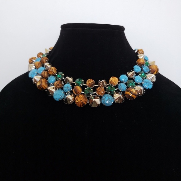 Gucci Statement Necklace & Bracelet Set Bamboo Swarovski Crystals - Picture 4 of 12